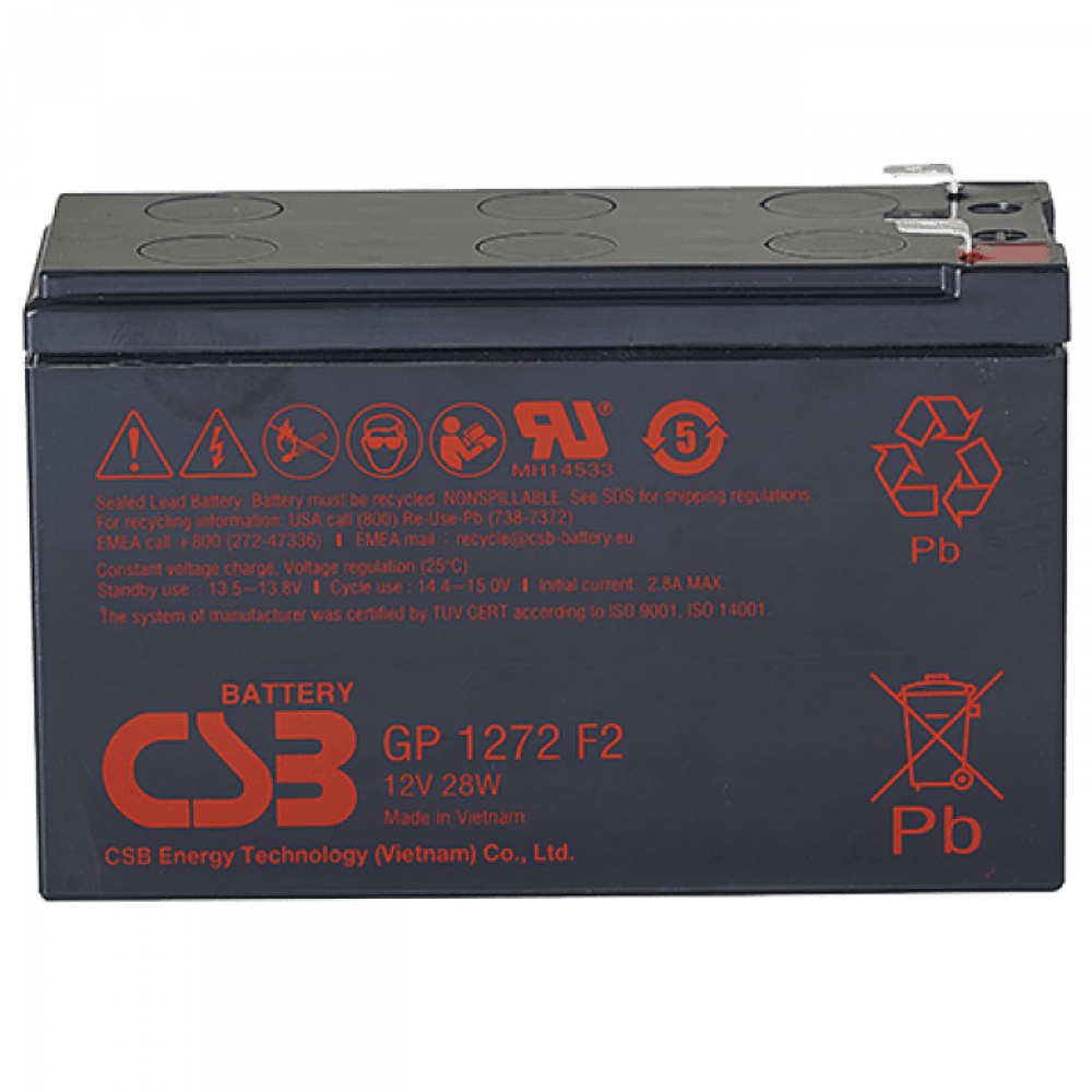 CSB GP 1272(28W). Аккумулятор герметичный свинцово-кислотный. CSB