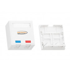 NMC-MB2P-ST-WT. Корпус настенной розетки. NIKOMAX