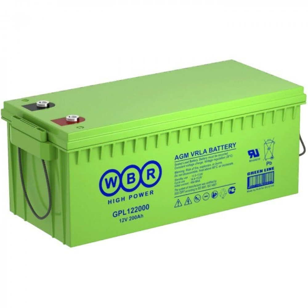 WBR GPL122000. Аккумулятор герметичный свинцово-кислотный. WBR