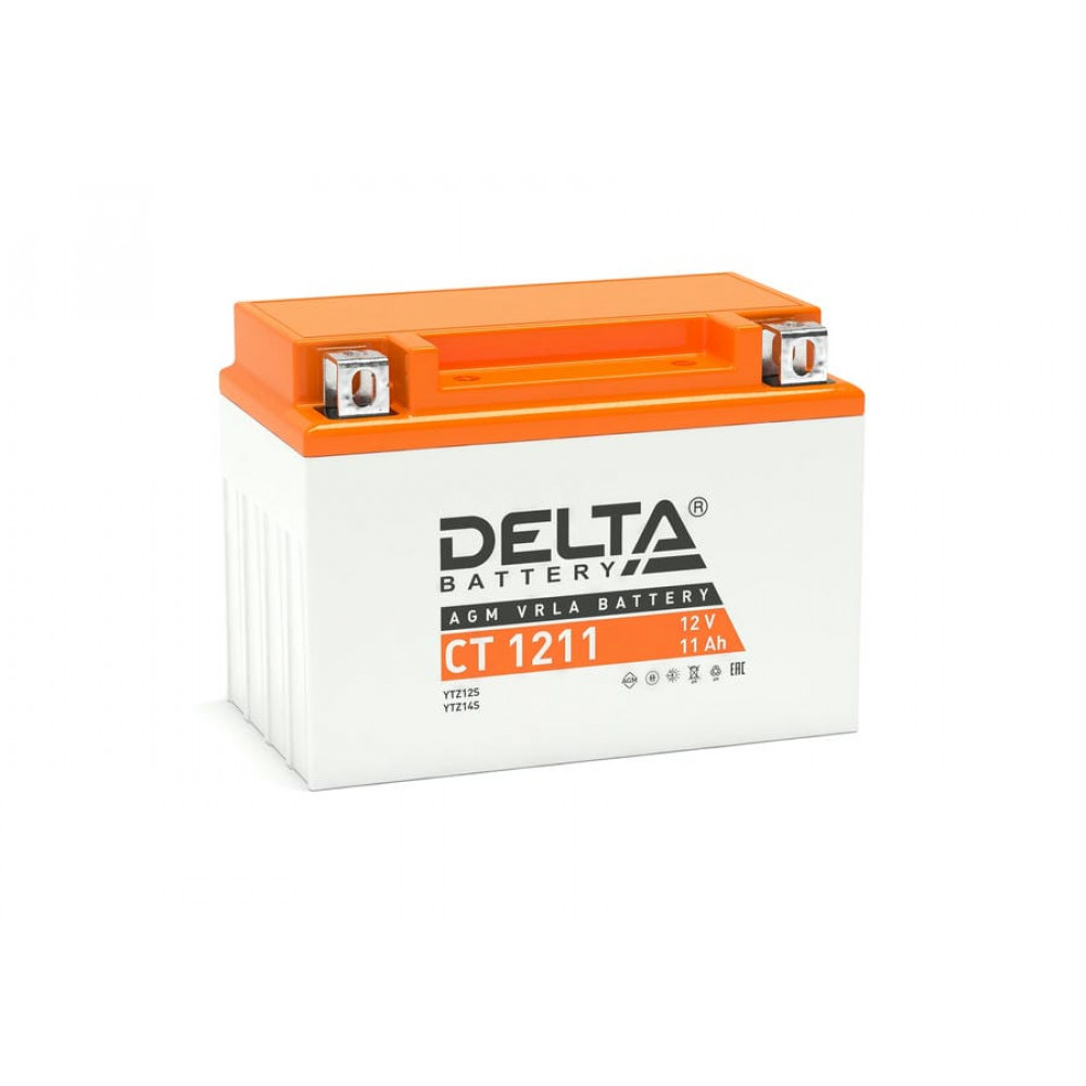 Delta CT 1211. Аккумулятор герметичный свинцово-кислотный стартерный. Delta
