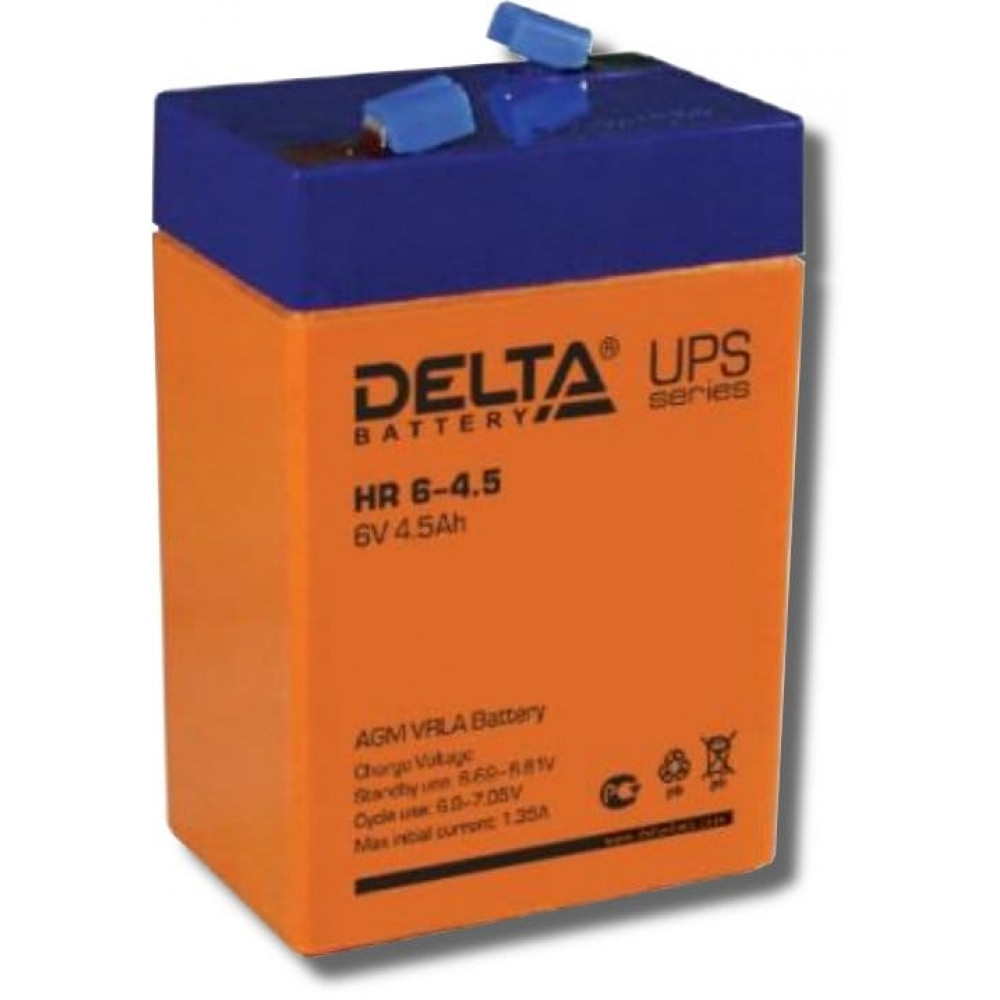 Delta HR 6-4.5. Аккумулятор герметичный свинцово-кислотный. Delta