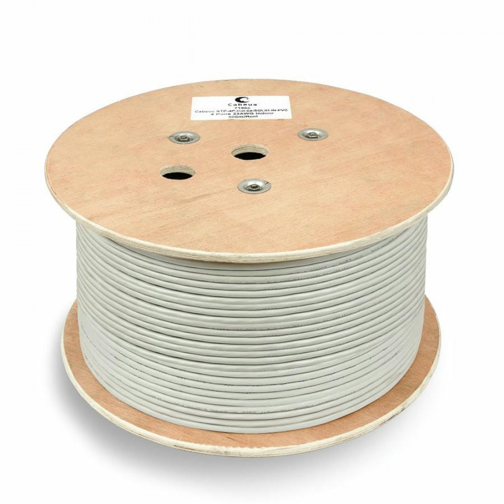 FTP-4P-Cat.6-SOLID-GY-100 (8947c-5). Кабель «витая пара» (LAN) для структурированных систем связи. CABEUS