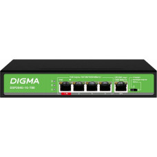 DSP204G-1G-T80 (L2) 5х1Гбит/с 4PoE 4PoE+ 1PoE++ 80W. Коммутатор с питанием по PoE. Digma DSP204G-1G-T80 (L2) 5х1Гбит/с 4PoE 4PoE+ 1PoE++ 80W. Коммутатор с питанием по PoE. Digma