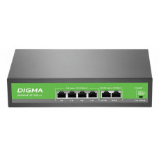 DSP204F-2F-T80 DSP204F-2F-T80 V1 (L2) 6х100Мбит/с 4PoE 4PoE+ 80W. Коммутатор с питанием по PoE. Digma DSP204F-2F-T80 DSP204F-2F-T80 V1 (L2) 6х100Мбит/с 4PoE 4PoE+ 80W. Коммутатор с питанием по PoE. Digma