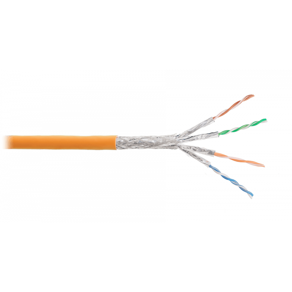 S/FTP 4pair, Cat7a, Solid, In, нг(А)-HF (NMC 4575C-OR). Кабель «витая пара» (LAN) для структурированных систем связи. NIKOMAX