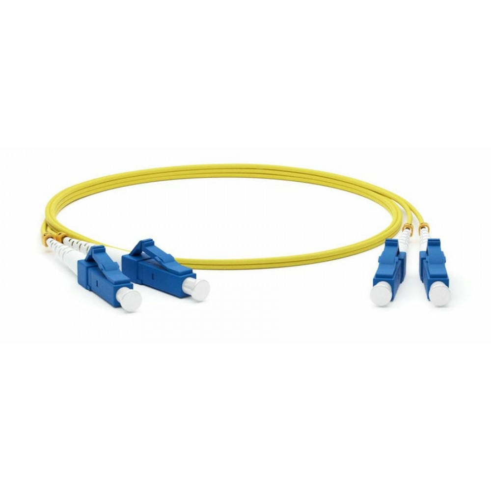 FC-D2-9-LC/UR-LC/UR-H-15M-LSZH-YL. Патч-корд волоконно-оптический одномодовый. Hyperline
