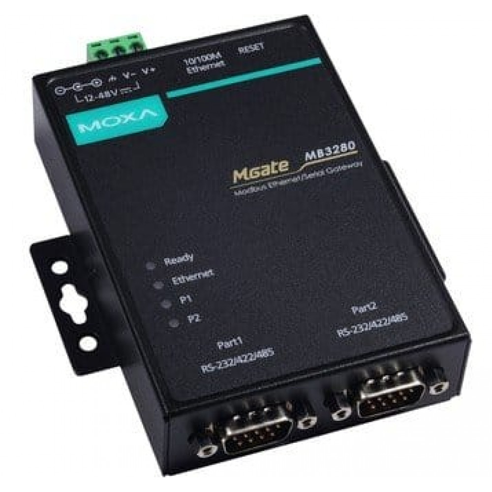 MGate MB3280. 2-портовый преобразователь протоколов. MOXA