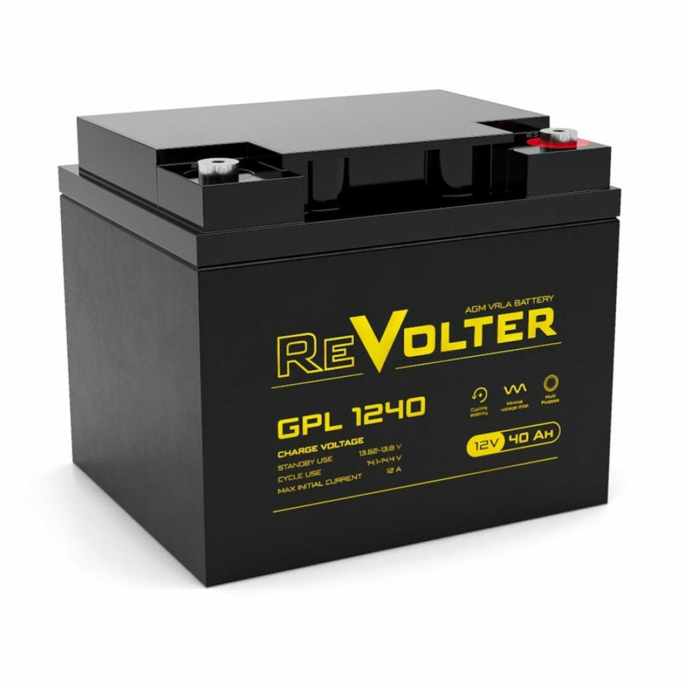 ReVolter GPL 1240. Аккумулятор герметичный свинцово-кислотный. ReVolter
