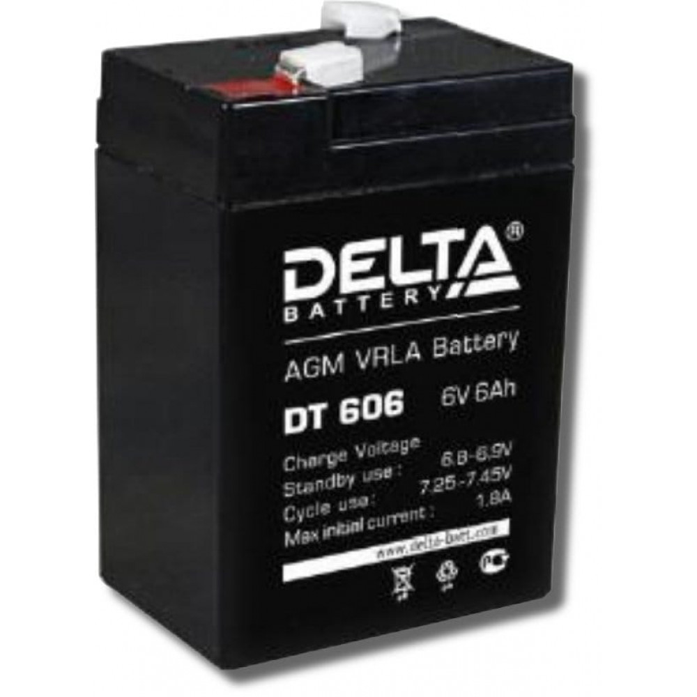 Delta DT 606. Аккумулятор герметичный свинцово-кислотный. Delta