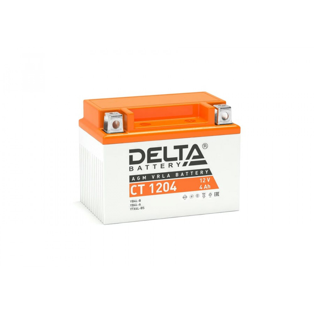 Delta CT 1204. Аккумулятор герметичный свинцово-кислотный стартерный. Delta