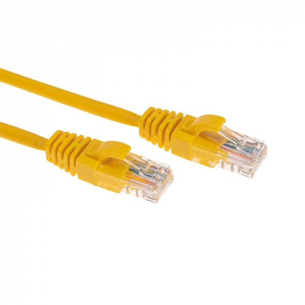 Патч-корд U/UTP, CAT 5e, RJ45-RJ45, 26AWG, LSZH, желтый, 0,5м  REXANT (02-0105-05). Патч-корд UTP. Rexant