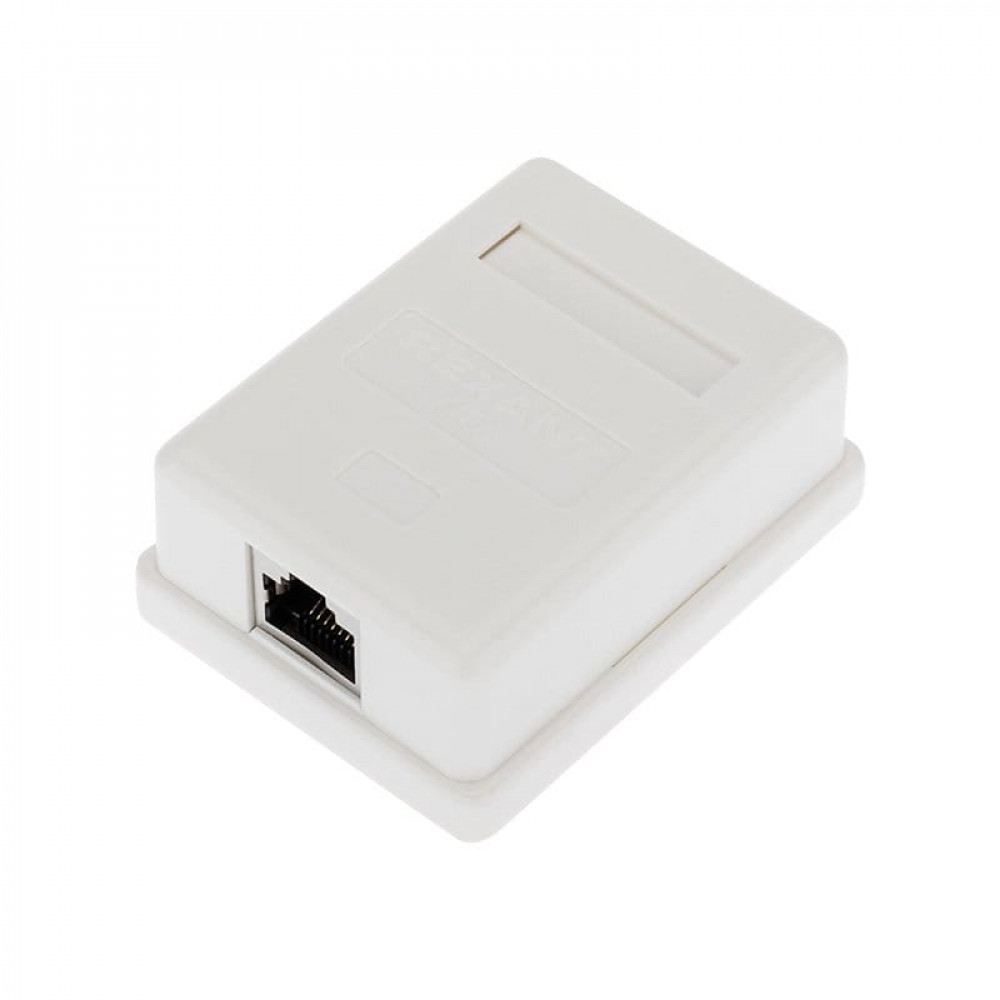 Розетка компьютерная внешняя, 2-порта FTP RJ-45 (8P8C), CAT 6 REXANT (03-0146). Розетка RJ-45. Rexant
