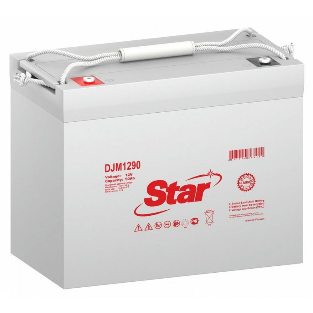 STAR DJM1290. Аккумулятор герметичный свинцово-кислотный. STAR