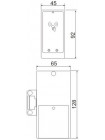 Замок мебельный<br /> Z-695 EHT