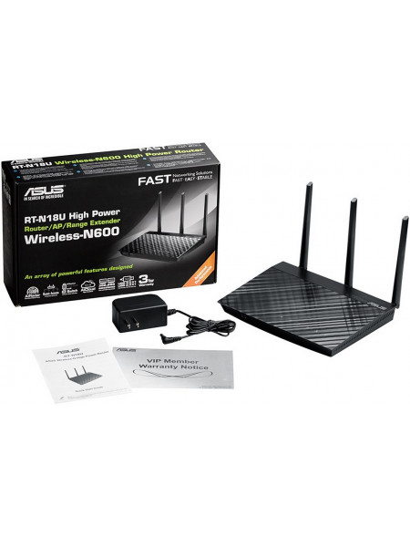 Маршрутизатор Wi-Fi<br /> ASUS RT-N18U Маршрутизатор Wi-Fi<br /> ASUS RT-N18U