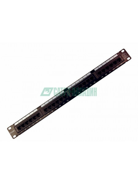 Патч-панель<br /> Патч-Панель 24 гнезда  RJ-45  CAT5e 19