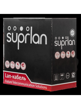 Витая пара<br /> Кабель U/UTP 4PR 24AWG CAT5e, 0.51мм 305м PVC SUPRLAN Standard
