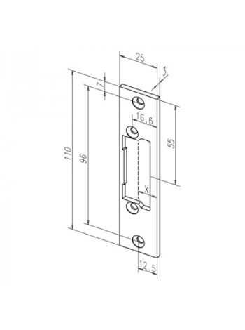 Планка ответная<br /> EFF-EFF 61B35-01