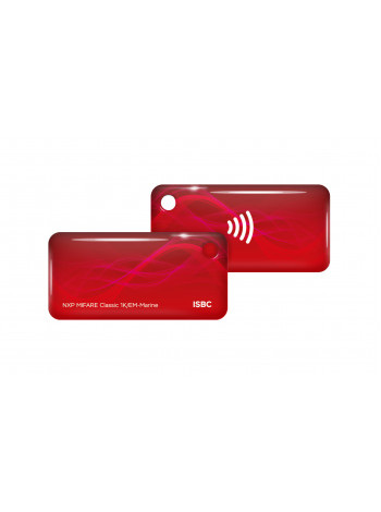 Бесконтактный брелок<br /> RFID-Брелок ISBC Em-marine+Mifare Classic 1K (красный)