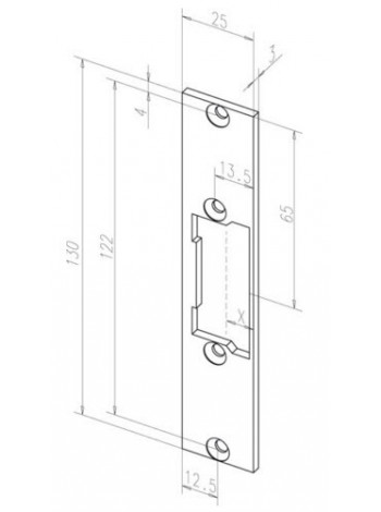 Планка ответная<br /> EFF-EFF 68835-01