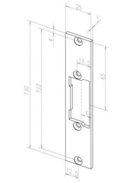 Планка ответная<br /> EFF-EFF 68835-01 Планка ответная<br /> EFF-EFF 68835-01