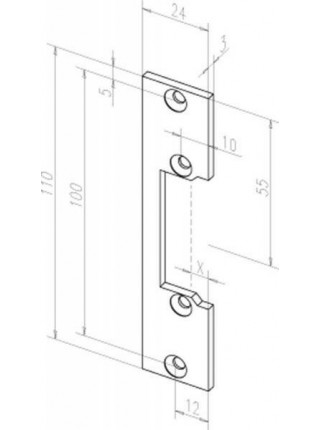 Планка ответная<br /> EFF-EFF 10640-01 Планка ответная<br /> EFF-EFF 10640-01