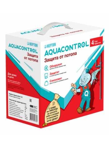 Комплект защиты от протечки воды проводной<br /> Neptun Aquacontrol 3/4