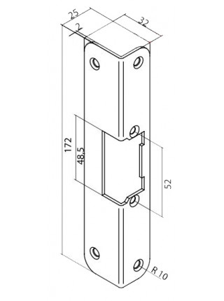 Планка ответная<br /> O&C F 17 Планка ответная<br /> O&C F 17