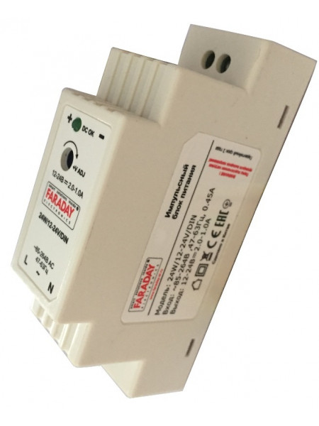 Источник питания<br /> 24W/12-24V/DIN Источник питания<br /> 24W/12-24V/DIN
