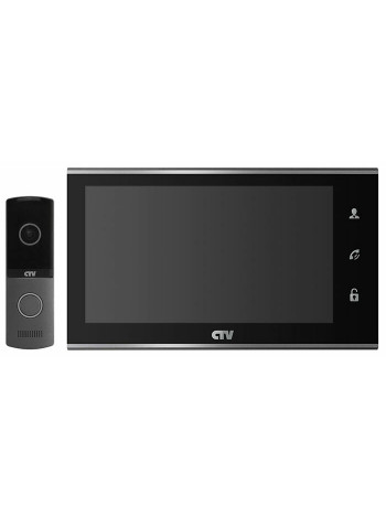 Комплект видеодомофона<br /> CTV-DP2702MD (черный)