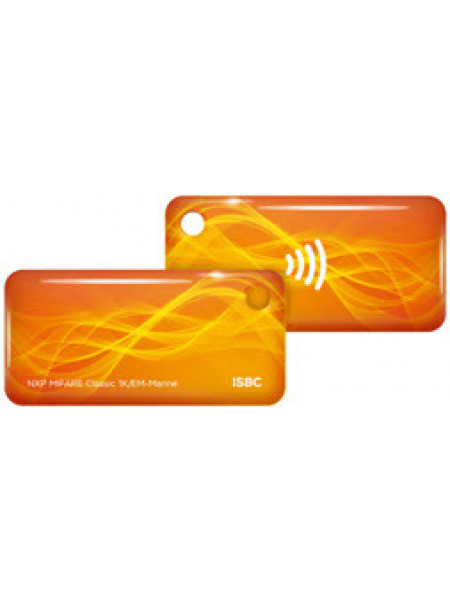 Бесконтактный брелок<br /> RFID-Брелок ISBC Em-marine+Mifare Classic 1K (оранжевый)