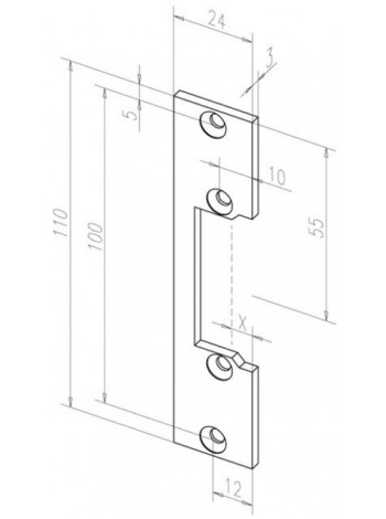 Планка ответная<br /> EFF-EFF 10635-01