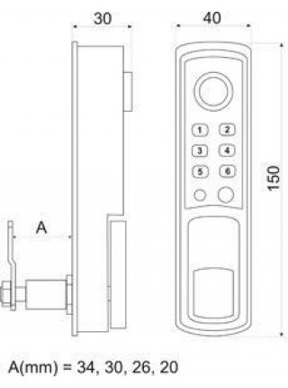 Замок мебельный<br /> Z-595 (мод. Ibutton KEYS) серебро Замок мебельный<br /> Z-595 (мод. Ibutton KEYS) серебро