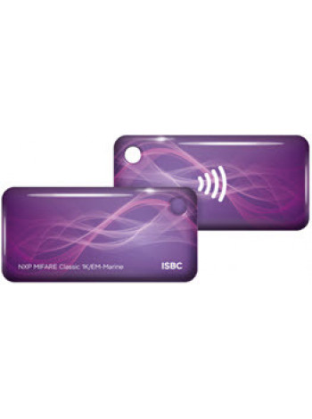 Бесконтактный брелок<br /> RFID-Брелок ISBC Em-marine+Mifare Classic 1K (фиолетовый)