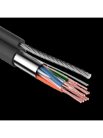 Витая пара<br /> Кабель FTP 4PR 24AWG CAT5e OUTDOOR + TR-FG8 (трос) OptimLAN
