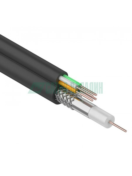 Кабель<br /> Кабель ККСВ-П+4х0,5 мм (бухта 100 м) черный REXANT (01-4022) Кабель<br /> Кабель ККСВ-П+4х0,5 мм (бухта 100 м) черный REXANT (01-4022)