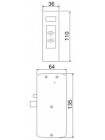 Замок мебельный<br /> Z-496 EHT (бронза)