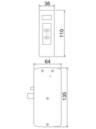 Замок мебельный<br /> Z-496 EHT (бронза) Замок мебельный<br /> Z-496 EHT (бронза)