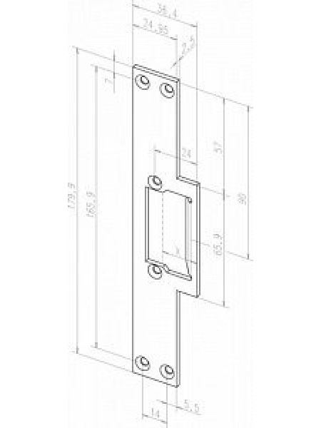 Планка ответная<br /> EFF-EFF 16940-01 Планка ответная<br /> EFF-EFF 16940-01