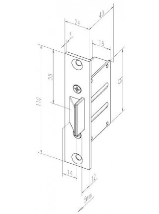 Планка ответная<br /> EFF-EFF 807-10 Планка ответная<br /> EFF-EFF 807-10