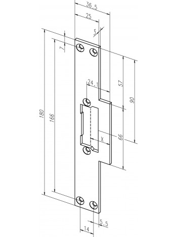 Планка ответная<br /> EFF-EFF 23C35-01