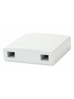 Оптическая абонентская розетка<br /> FO-WB90-FTTH-2UN-WH
