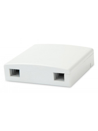 Оптическая абонентская розетка<br /> FO-WB90-FTTH-2UN-WH