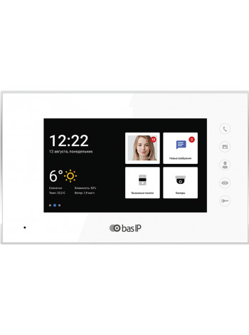 Монитор видеодомофона<br /> AQ-07LA WHITE