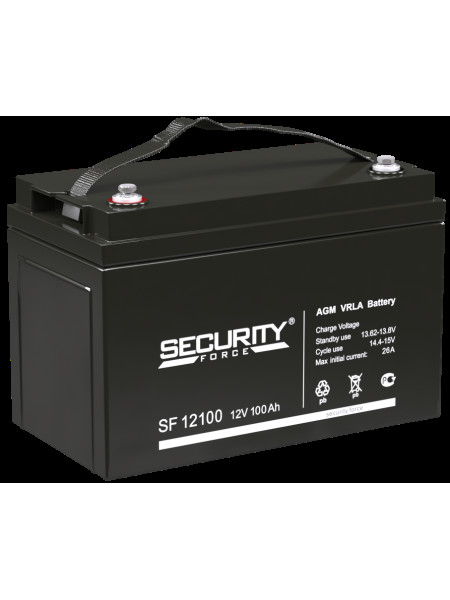 Аккумуляторная батарея<br /> Аккумулятор 12В 100 А∙ч (SF 12100) Аккумуляторная батарея<br /> Аккумулятор 12В 100 А∙ч (SF 12100)