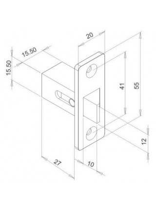Планка ответная<br /> ST-SL010DL Планка ответная<br /> ST-SL010DL