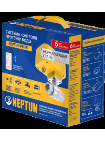 Комплект защиты от протечки воды беспроводной<br /> Neptun PROFI WiFi 1/2