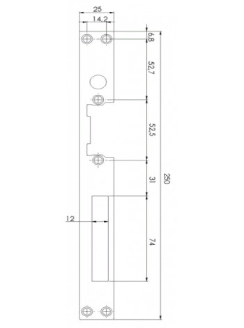 Планка ответная<br /> GX62