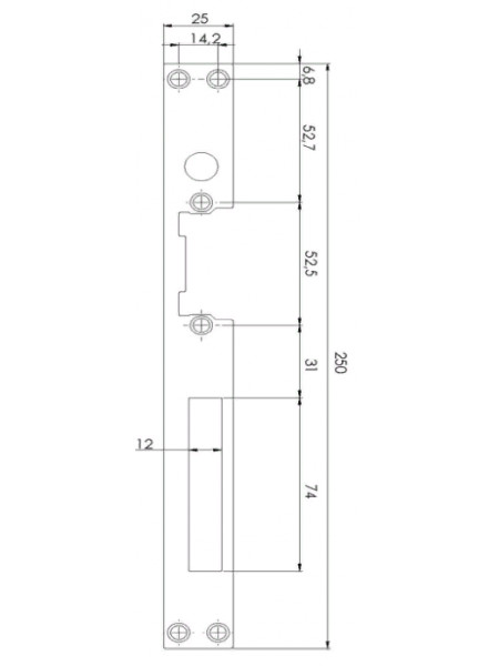 Планка ответная<br /> GX62 Планка ответная<br /> GX62
