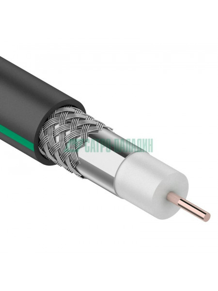 Кабель<br /> Кабель SAT 703 B, Cu/Al/Al, (75%), 75 Ом, черный OUTDOOR 100м PROconnect (01-2436-1)